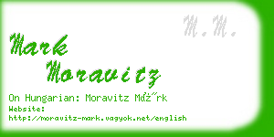 mark moravitz business card